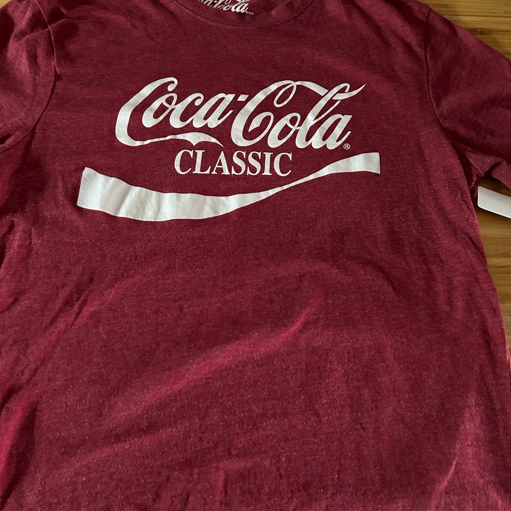 Red Short Sleeve Tee with Coca-Cola Classic Logo